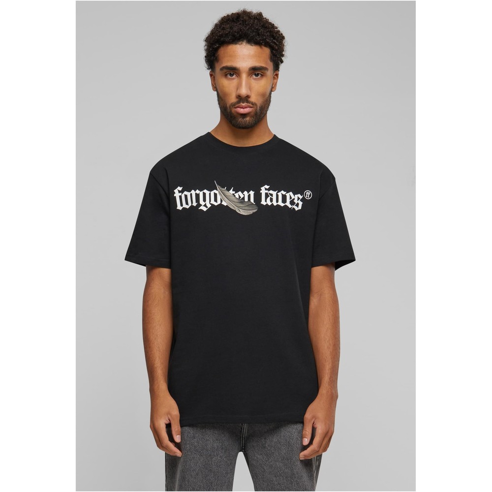 Forgotten Faces - Eagle Oversized Heren Tshirt - Zwart